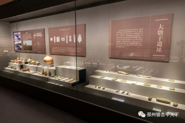 东夷肇始这个展厅主要讲了三个史前文化遗址:大墩子遗址,刘林遗址