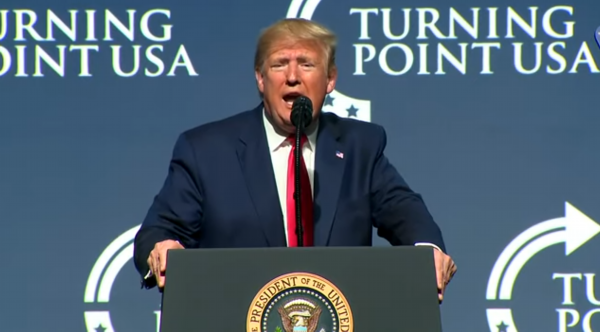 特朗普12月20日参加活动发表讲话 福克斯新闻网视频截图