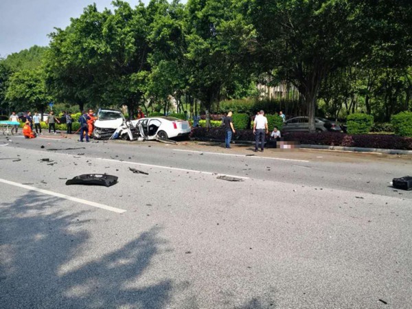 事故现场。  本文图片均为受访者提供