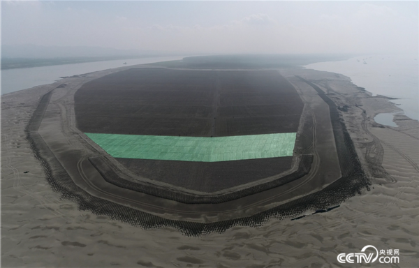 生态固滩工程(图片源自长江航道局官网)