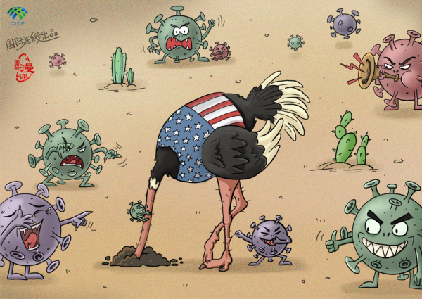 【国际漫评】要说&ldquo;鸵鸟功&rdquo; 还得看美国！_fororder_鸵鸟功 定版