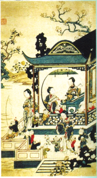 “姑苏版”之玉堂富贵图 法国国家图书馆收藏 “姑苏版”之玉堂富贵图 法国国家图书馆收藏