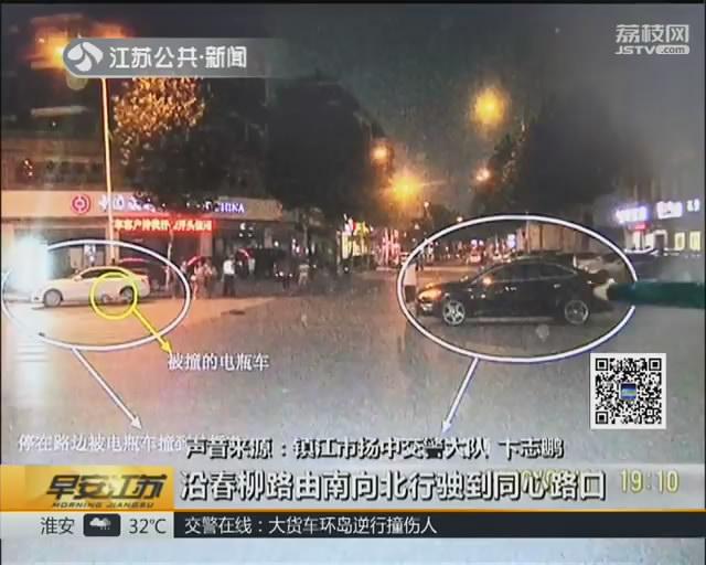 95后小伙无证上路练车 刚出小区就闯祸