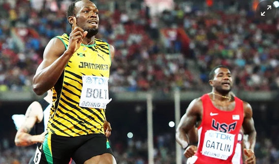 博尔特：百米能跑9秒6 加特林话越多越赢不了我