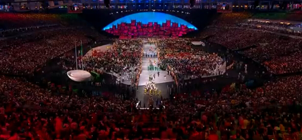 2016年巴西奥运会开幕式现场。