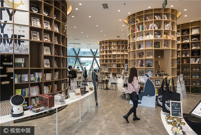 一家高颜值书店亮相成都大悦城.来源:袁可佳