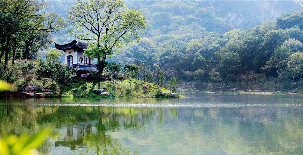 镇江南山风景名胜区:亭台楼阁 竹林清泉