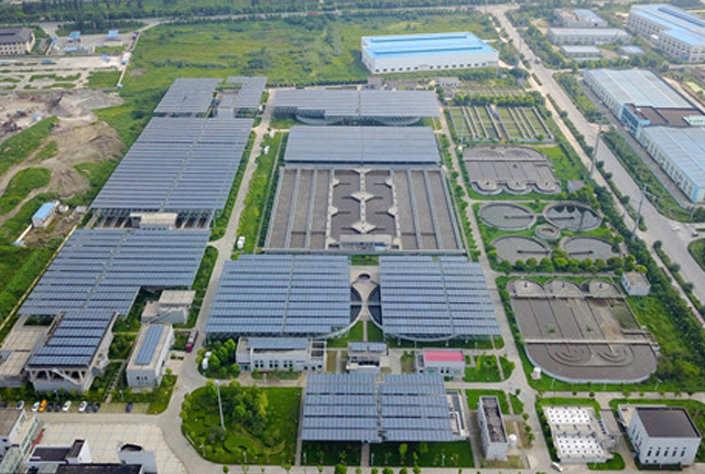 扬州建成首个污水光伏电站  助力绿色节能发展