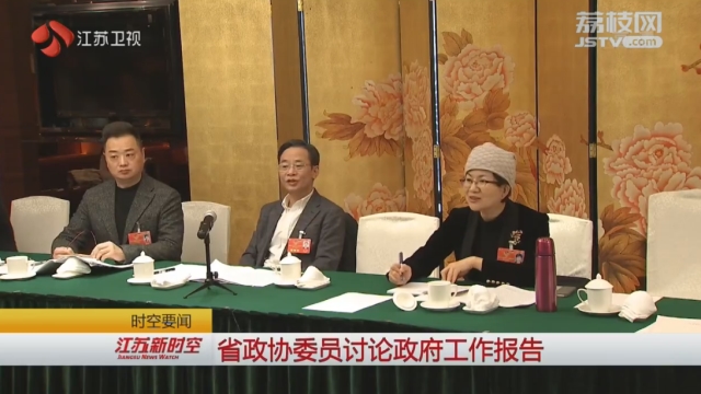 江苏省政协委员讨论政府工作报告