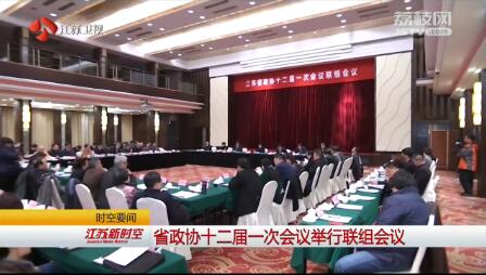 江苏省政协十二届一次会议举行联组会议