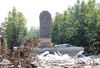 2018年10月11日，郑州。石碑所在的岭军峪村已经因城市的发展在被拆迁。