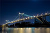 2011年08月11日，福建省厦门市，海沧大桥夜景
海沧大桥位于厦门西港中，海沧半岛与厦门岛之间的一座东西走向大桥，长5926米，宽36米，4A级景区。