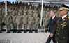 当地时间2018年10月22日，土耳其安卡拉，土耳其军队当日举行军事演习，土耳其国防部长胡卢西∙阿卡尔和委内瑞拉国防部长弗拉基米尔·帕德里诺·洛佩斯出席了此次军演。