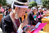 2018年10月31日，广西柳州，侗乡绣娘三江侗族自治县同乐苗族乡同乐村进行刺绣比赛。