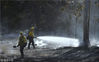 当地时间2018年11月11日，美国加州马里布，美国加州北部及南部山火持续，截至当地时间11日已造成最少25人死亡、110人失联，是加州历来经济损失最大、伤亡人数第三大的山火，估计死亡人数将进一步上升。消防人员预计，此次山火可能需要3周时间才能受控。