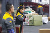 November 11, 2018, Nanjing Yunda Distribution Center. The Nov. 11 shopping carnival, distribution companies are overloaded with deliveries and packages.
