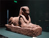 2018年12月19日，广州，“尼罗河畔的回响——古埃及文明特展”展出的狮身人面像。
