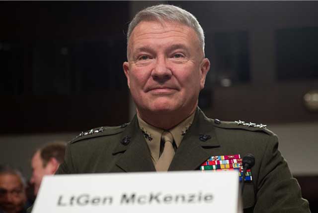 肯尼思·麦肯齐被提名为美军中央司令部司令