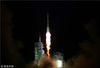 2008年9月25日晚9点10分，神舟七号飞船在酒泉卫星发射中心发射升空。