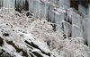 2018年2月3日，四川省成都市，这是在彭州市白水河国家级自然保护区拍摄的冰瀑。