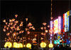 2018年2月2日夜，北京，春节临近，装饰一新的王府井步行街被千万盏街灯点亮，变身成了“灯光大道”， 喜迎狗年新春到来。