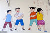 2018年2月8日，上海，黄浦区山西南路无锡小区的弄堂里，新添了多幅描绘上海童谣的涂鸦作品。