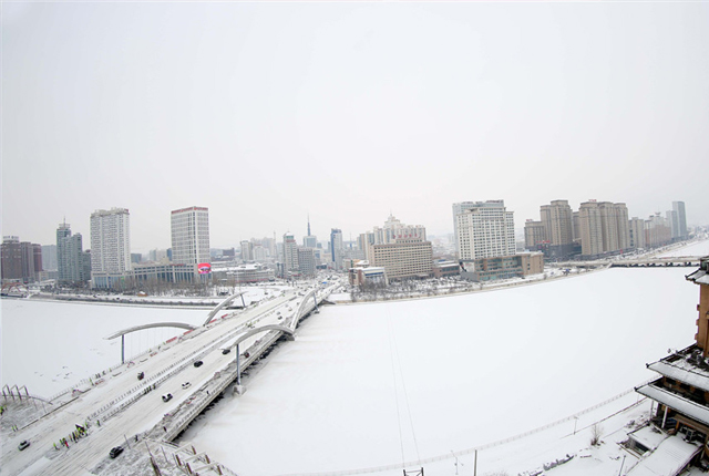 吉林延边迎来2018年首场暴雪