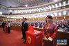 3月17日，十三届全国人大一次会议在北京人民大会堂举行第五次全体会议。这是监票人和工作人员在票箱旁就位。 新华社记者 刘卫兵 摄