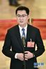 3月5日，第十三届全国人民代表大会第一次会议在北京人民大会堂开幕。这是全国人大代表马化腾在“代表通道”接受采访。 新华社记者 刘金海摄