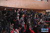 十三届全国人大一次会议新闻中心3月8日上午10时在梅地亚中心多功能厅举行记者会，邀请外交部部长王毅就“中国外交政策和对外关系”回答中外记者提问。图为记者在现场。 新华网/中国政府网 陈杰 摄