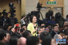 十三届全国人大一次会议新闻中心于3月8日上午10时在梅地亚中心多功能厅举行记者会，邀请外交部部长王毅就“中国外交政策和对外关系”回答中外记者提问。图为凤凰卫视记者提问。新华网/中国政府网陈杰 摄