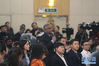 十三届全国人大一次会议新闻中心于3月8日上午10时在梅地亚中心多功能厅举行记者会，邀请外交部部长王毅就“中国外交政策和对外关系”回答中外记者提问。图为印度报业托拉斯记者提问。新华网/中国政府网陈杰 摄