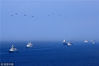 2018年4月12日，中央军委在南海海域隆重举行海上阅兵。
编队