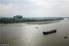 2018年4月21日，江苏镇江，航拍90米长巨型河豚塔，悬浮空中犹如“飞鱼”。小沈阳/视觉中国
