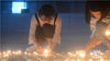 5月11日，在汶川地震十周年来临之际，当晚，扬州大学旅游烹饪学院开展主题为“烛光祈心愿、感恩献汶川”纪念活动。 大学生们在广场上点燃摆成心形图案和“512”字样的蜡烛，悼念汶川地震中遇难的同胞，祝福汶川。通讯员 徐毅 扬州发布记者 孟德龙 摄
