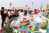 The 18th China Xuyi International Crawfish Festival opens in Xuyi County, Huai'an City, Jiangsu Province, May 18, 2018. Xuyi County, located in the middle of Jiangsu Province, is a famous 