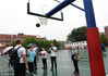 2018年5月20日，在北京阳光玉华第七届特运会上，进行的残障人士定点投篮项目比赛。