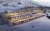 2018年5月30日讯，Bjarke Ingels Group （ BIG ）将在瑞士新建一家酒店，成“之”字形的屋顶同时也是滑雪道。酒店占地 70000 平方英尺，由五个连续的“之”字形部分组成。在建筑外部，它们同时也是一条从屋顶通向地面的路径。冬日里覆雪的屋顶就成为了雪道，它直通向钟表匠小路（ Watchmaker's Path ）——这一通道是经历史上的制表要塞启发而建——延伸了原有的滑雪区域。Newscom/视觉中国