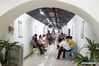 People enjoy the cool in an air-raid shelter in Nanjing, capital of east China's Jiangsu Province, July 15, 2018. The local government opened seven air-raid shelters for people to avoid summer heat, and provided free tea, free wifi, newspapers and medical service in some shelters. (Source: Xinhua/Liu Jianhua Editor: ourjiangsu.com/Liu Yuan)
