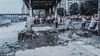 2018年7月14日，四川内江，洪水消退后的灾情现场。