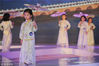 2018年7月15日，武汉，“2018CMTC国际少儿模特&表演大赛湖北赛区”决赛现场，“道通天地仙山隽秀”为主题的童模太极服秀。