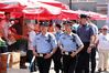 Chinese and Croatian police officers patrol together in Zagreb, capital of Croatia, on July 19, 2018. The first joint patrol between Chinese and Croatian police during tourist season was launched on July 15. Six uniformed Chinese police officers will patrol with their Croatian counterparts in Zagreb, Dubrovnik and Plitvice Lakes National Park in Croatia until mid-August to help deal with Chinese tourists-related issues.