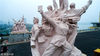 2018年7月4日，南京，工农兵雕塑。