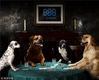当地时间2018年7月4日，在线扑克运营商“888poker”为纪念赞助 “世界扑克系列赛”（World Series of Poker），将著名油画《狗玩扑克牌》系列翻拍成了狗狗写真。该系列画作由艺术家Cassius Marcellus Coolidge于1894到1910年间绘制。他的油画十分滑稽，诙谐讽刺中透着些超现实主义，带人们走入当时美国中产阶级的生活。在今年举行第49届“世界扑克系列赛”之际，888poker携手Bella，Mitzi，Cleo和Freddie四只狗狗，一同“复刻”了这组经典画作。