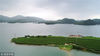 2018年07月07日，安徽宣城，航拍郎溪天子湖，从空中俯瞰，湖光山色，景美如画。