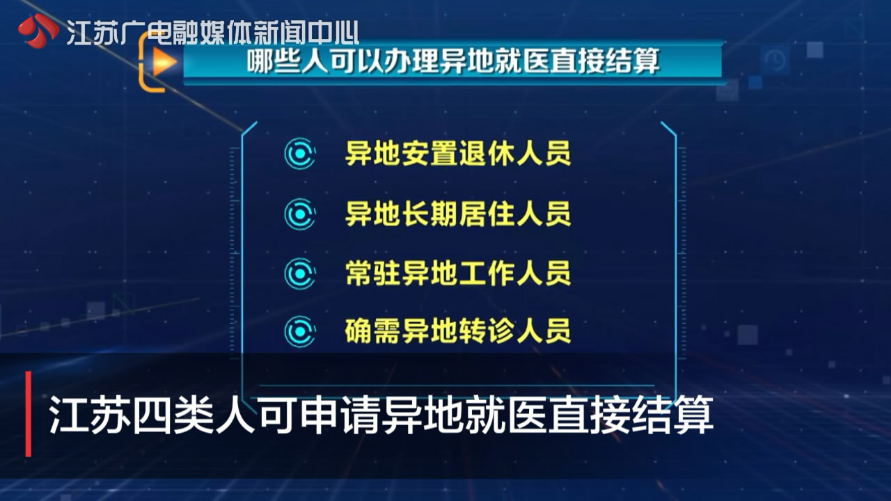 @江苏人，异地就医直接结算 你想知道的都在《黄金时间》