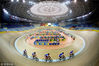 2008年8月7日，北京，2008北京奥运会场地自行车赛，法国队正在练习。Jonathan Ferrey/Getty Images