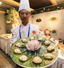 2018年9月8日，江苏淮安，淮扬菜烹饪技艺表演及非遗菜品展示。
