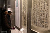 2019年1月13日，市民和观众在西安小雁塔历史博物院观看“三真六草，镂月裁云”中国古代书画精品陈列展。