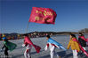 2019年1月20日，北京，曾亮相电视剧《甄嬛传》的八旗冰嬉队带来《冰魂》表演，再现了中国传统的冰嬉运动场景，获得掌声阵阵。